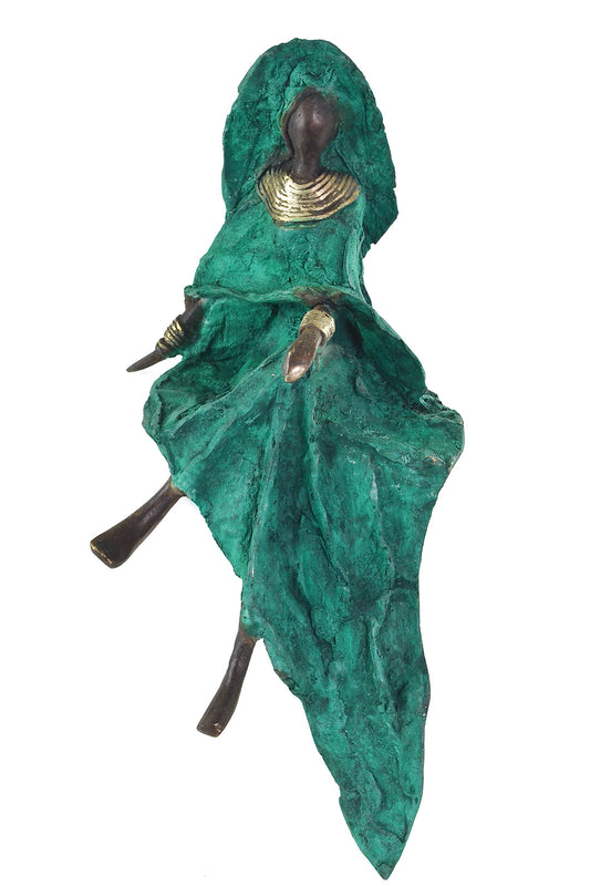 <i>Emerald Elegance</i> Burkina Bronze Sculpture