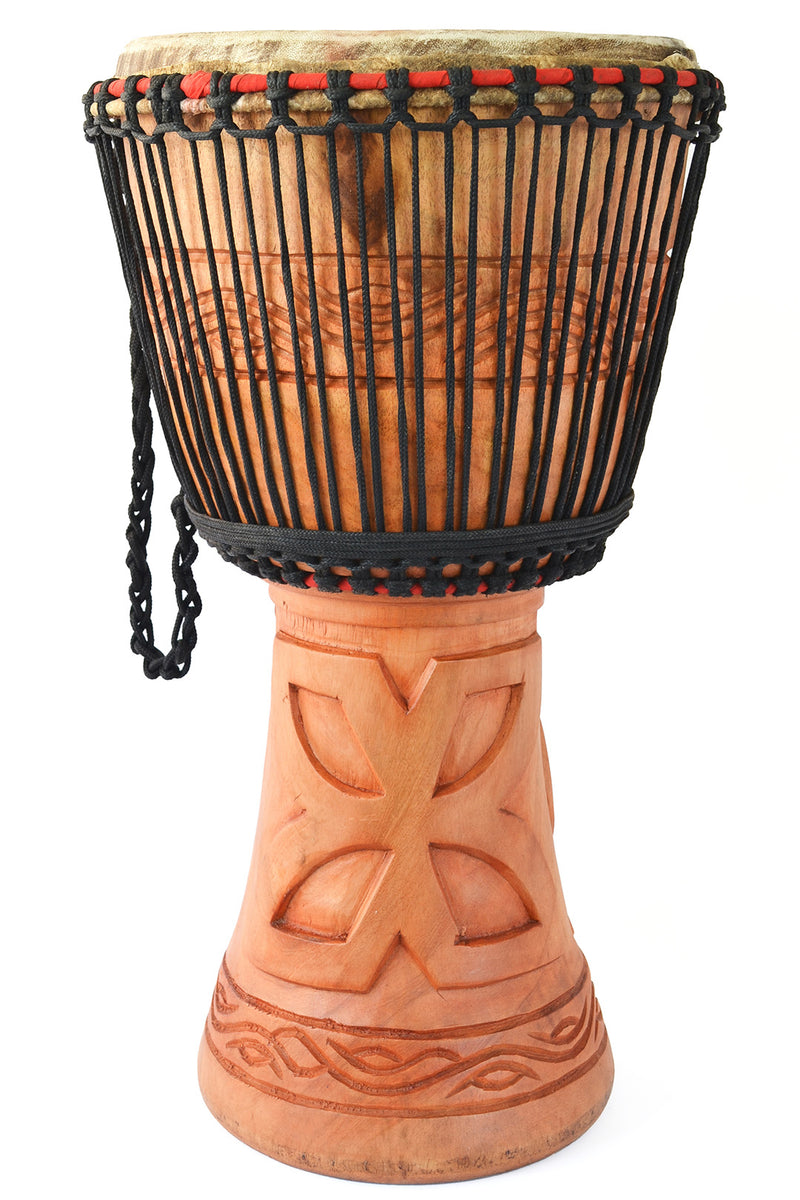 XL Natural Ghanaian Djembe Hand Drum