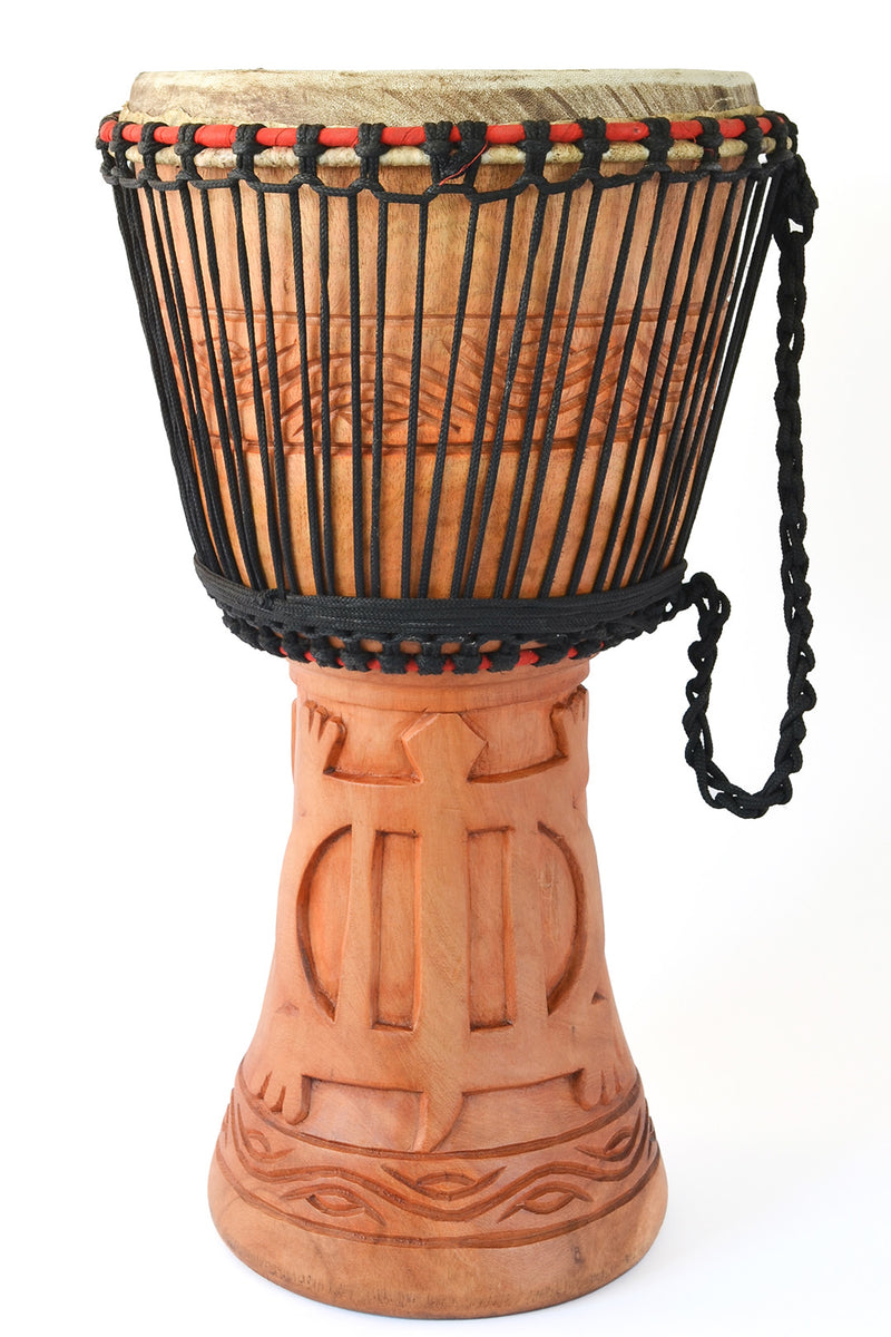 XL Natural Ghanaian Djembe Hand Drum