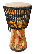 XL Assorted Painted Ghanaian Djembe Hand Drum