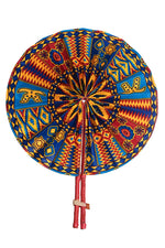 XL Ankara Fabric Folding Fan