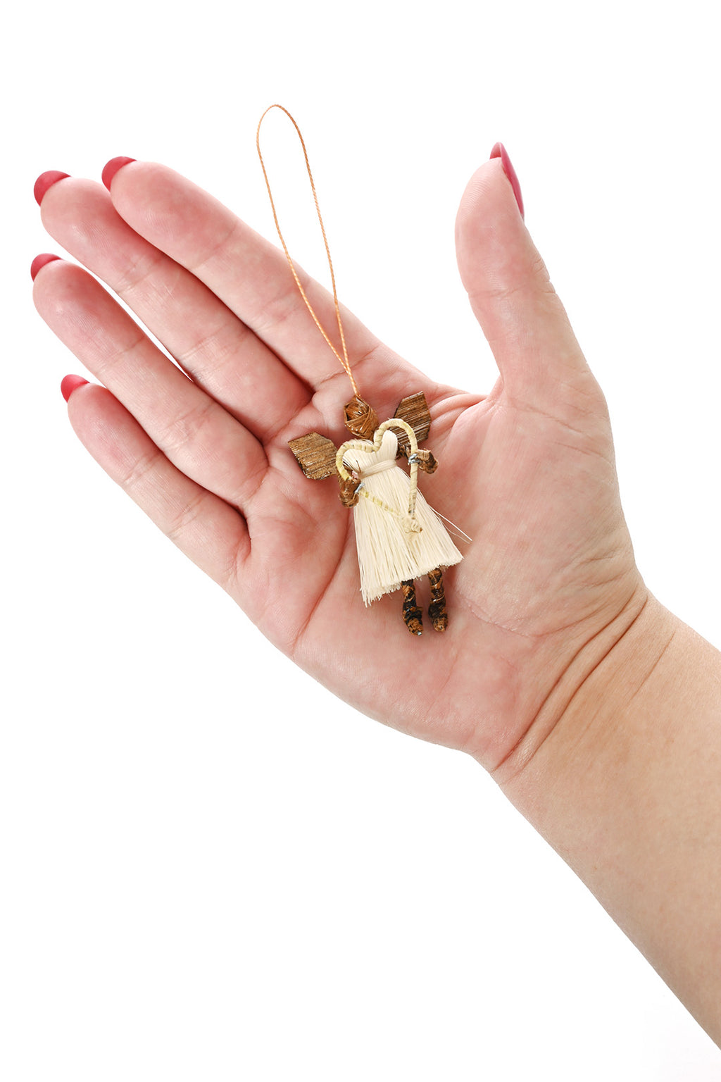 Noah's Tiny Natural Sisal Angel Ornament