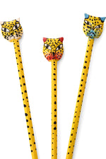 Hand Painted Cheetah Pencil from Kenya