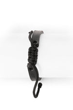 Black Adjustable Leather Bracelet from Kenya - Thin