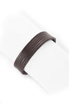 Brown Adjustable Leather Bracelet from Kenya - Wide