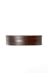 Brown Adjustable Leather Bracelet from Kenya - Wide