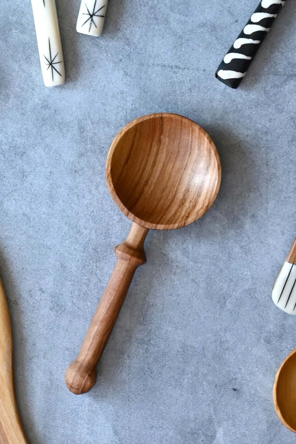 Wild Olive Wood Spyglass Spoon