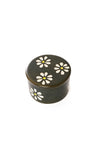 Moss Green Daisy Print Soapstone Ring Box