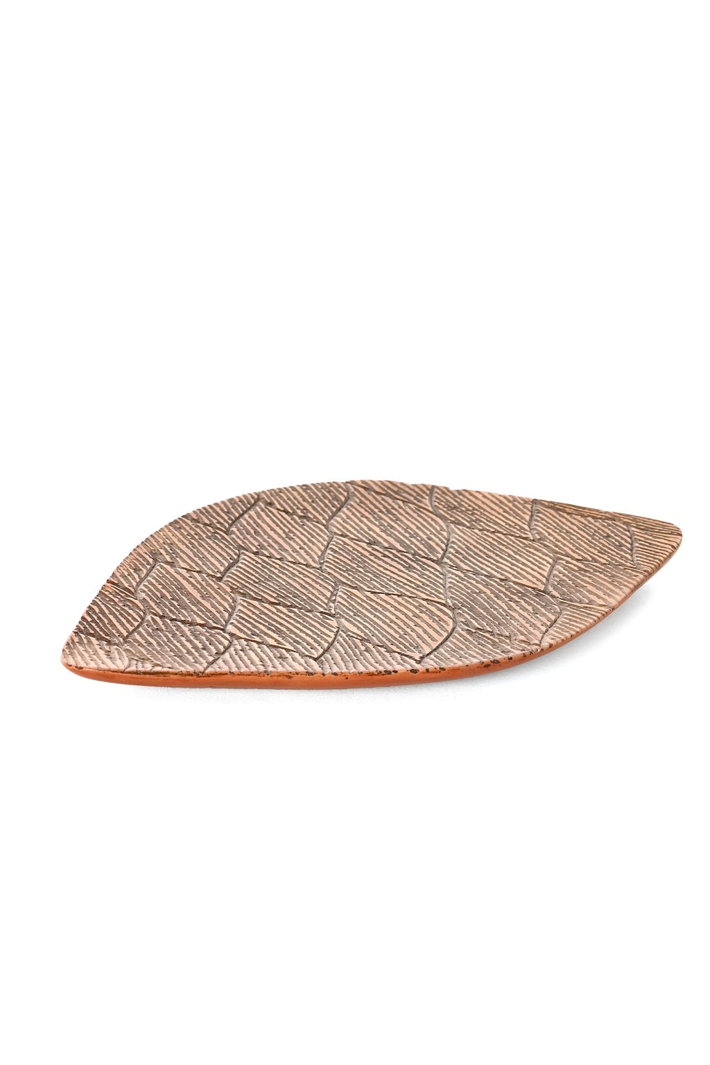 Etched Leaves Soapstone Dish