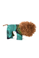 Colorful Kitenge Cloth Lion Sculpture