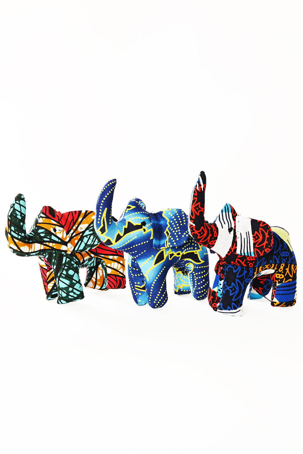 Colorful Kitenge Cloth Elephant Sculpture