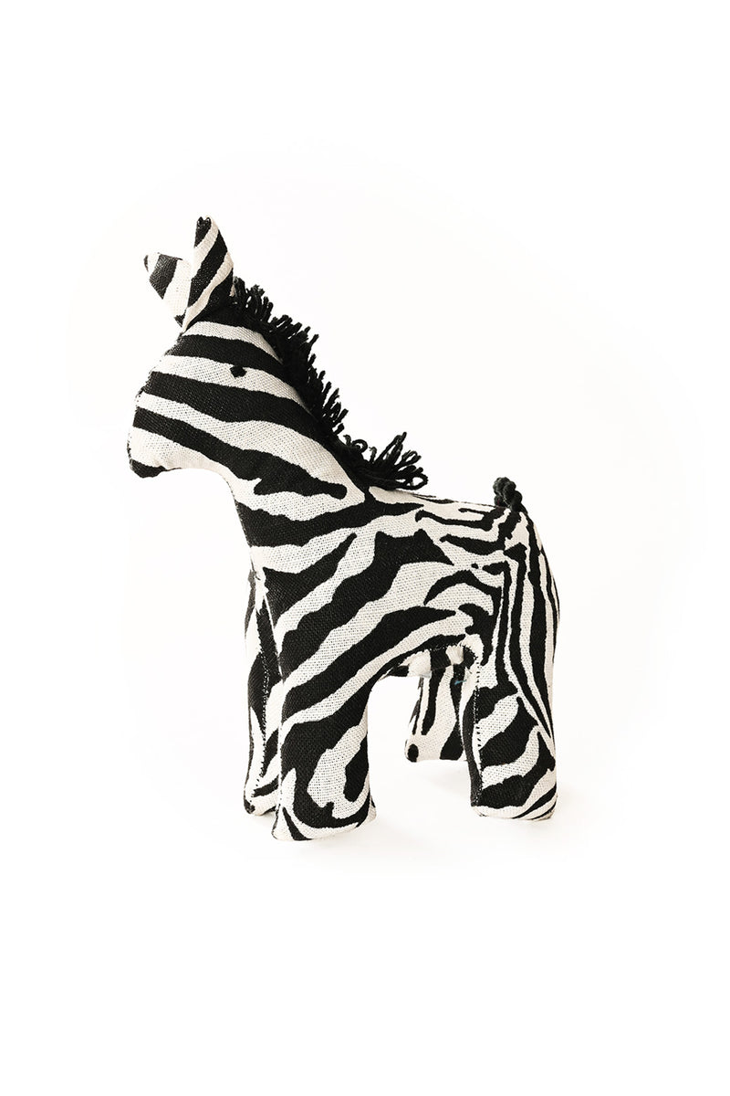 Stripey Cloth Zebra Sculpture