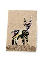 Recycled Paper Card with Kitenge Cloth Kudu