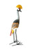 Jacaranda Wood Crested Crane Sculpture