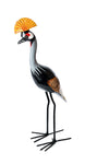 Jacaranda Wood Crested Crane Sculpture