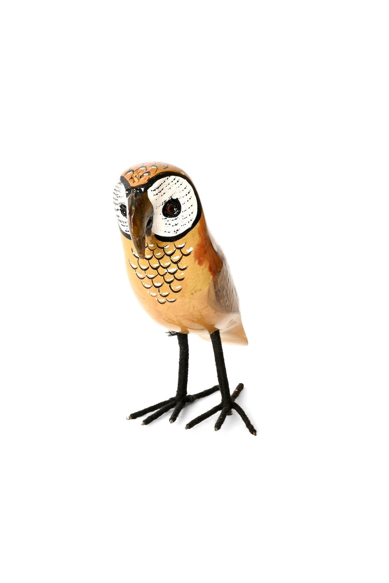 Small Jacaranda Wood Owl Sculpture