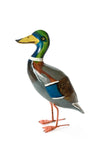 Jacaranda Wood Drake Mallard Sculpture