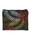 Assorted Colorful Cotton Double-Zipper Clutch