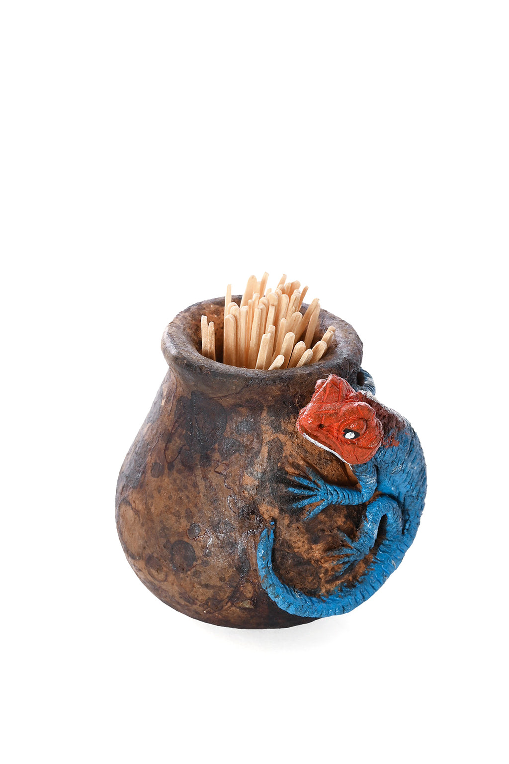 Ceramic Agama Lizard Toothpick Holder