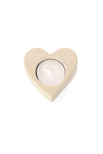 Natural Soapstone Heart Tea Light Candle Holder