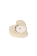 Natural Soapstone Heart Tea Light Candle Holder