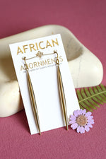 Kenyan Brass Javelin Earrings