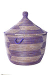 Purple & Lavender Herringbone Tribal Basket