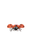 Orange Recycled Metal Ladybug Sculpture