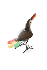 Colorful Recycled Metal Toucan Sculpture