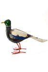 Recycled Metal Mallard Duck Sculpture