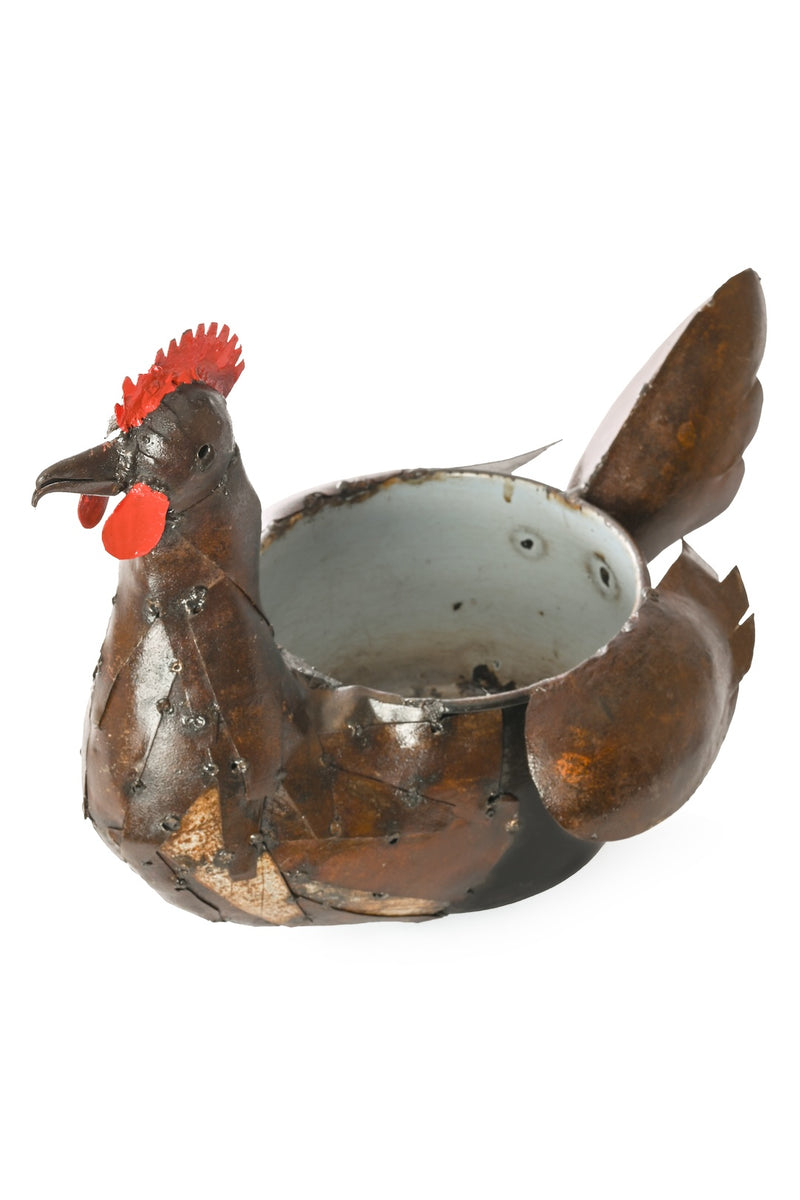 Sitting Hen Cook Pot Planter from Zimbabwe