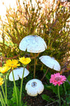 Recycled Metal Mushroom Garden Stake