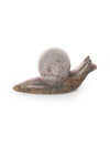 Carved Stone Snail Sculpture