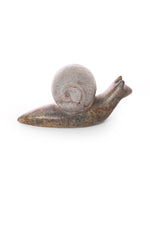 Carved Stone Snail Sculpture