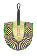 Deep Sea Elephant Grass African Hand Fan