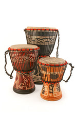 Small Ghanaian Djembe Hand Drums