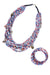 Red, White & Blue Phono Disc Coil Bracelet