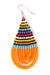 Maasai Orange Drop Beaded Earrings