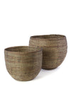 Set of Two Black Deep Nesting Baskets Default Title