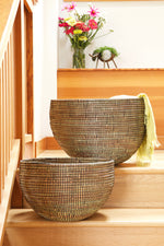 Set of Two Black Deep Nesting Baskets Default Title